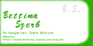 bettina szerb business card